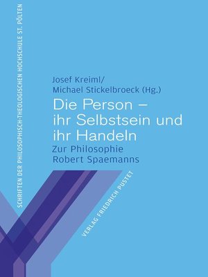 cover image of Die Person – ihr Selbstsein und ihr Handeln